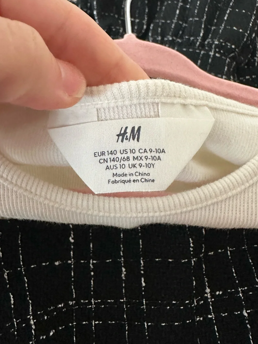 H&M - Top with Black Tweed Pinafore Dress